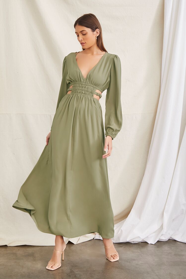 Green Floral Maxi Dress | Forever 21